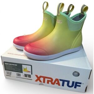 Xtratuf Ankle Deck Boot Aurora Borealis Collection Women's Size 10 Waterproof